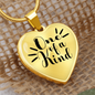 one of a kind heart quote bracelet - gold