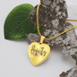 Perfectly Imperfect Heart Pendant Necklace - gold