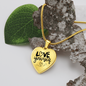 Love Yourself Heart Pendant Necklace
