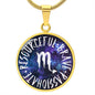 Scorpio Circle Pendant Necklace