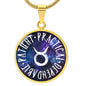 Taurus Circle Pendant Necklace