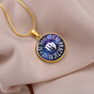 Virgo Circle Pendant Necklace
