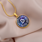 Libra Circle Pendant Necklace