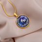 Capricorn Circle Pendant Necklace