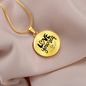 Love Yourself Circle Pendant Necklace