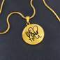 BeYouTiful Circle Pendant Necklace - gold
