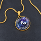 Capricorn Circle Pendant Necklace