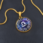 Libra Circle Pendant Necklace