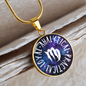 Virgo Circle Pendant Necklace