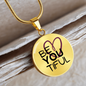 BeYouTiful Circle Pendant Necklace - gold