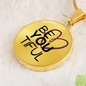 BeYouTiful Circle Pendant Necklace - gold