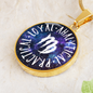 Virgo Circle Pendant Necklace