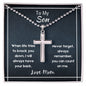 Cross Necklace for Son from Mom