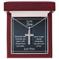 Cross Necklace for Son from Mom