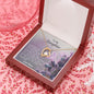 To My Daughter Love Mom, Forever Necklace