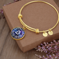 Libra Circle Pendant Bracelet