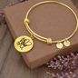 BeYouTiful Circle Pendant Bracelet - gold