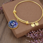 Gemini Circle Pendant Bracelet