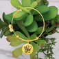 BeYouTiful Circle Pendant Bracelet - gold