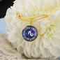Capricorn Circle Pendant Bracelet