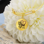 BeYouTiful Circle Pendant Bracelet - gold