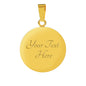 Perfectly Imperfect Circle Pendant Bracelet - gold back