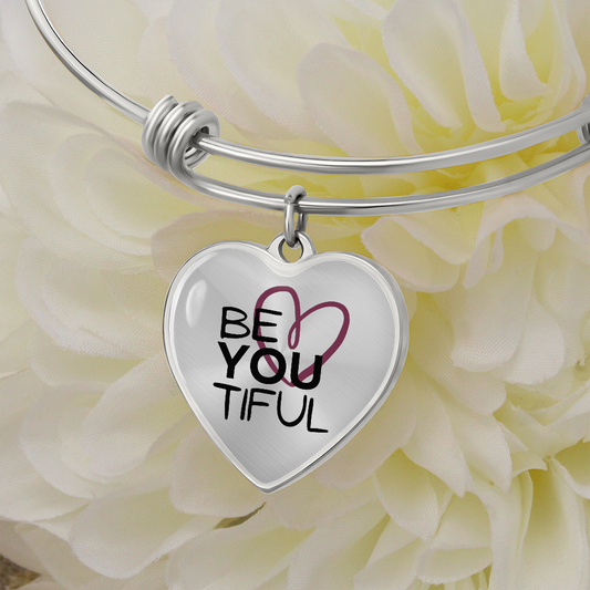 BeYouTiful Heart Pendant Bracelet - silver