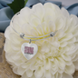 Strong and Beautiful Heart Pendant Bracelet - silver