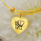 BeYouTiful Heart Pendant Bracelet - gold