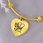 BeYouTiful Heart Pendant Bracelet - gold