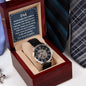 Openwork Watch Gift for Dad from Daughter