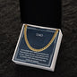 Gift for Dad Cuban Link Chain Necklace