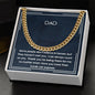 Gift for Dad Cuban Link Chain Necklace