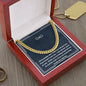 Gift for Dad Cuban Link Chain Necklace
