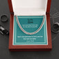 To My Son, Love Dad, Chain Necklace