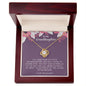 To My Granddaughter, Love Knot Necklace