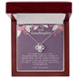 To My Granddaughter, Love Knot Necklace