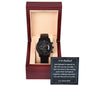 To My Husband, Black Chronograph Watch