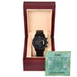 Gift for Dad from Daughter, Black Chronograph Watch