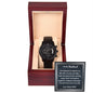 To My Husband, Black Chronograph Watch