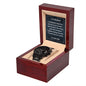To My Husband, Black Chronograph Watch