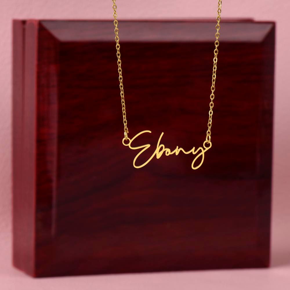 Personalized Name Necklace | Gift for Mom | Mother's Day Gift |18K Gold Finish Necklace or Stainless Steel Necklace