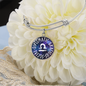 Libra Circle Pendant Bracelet