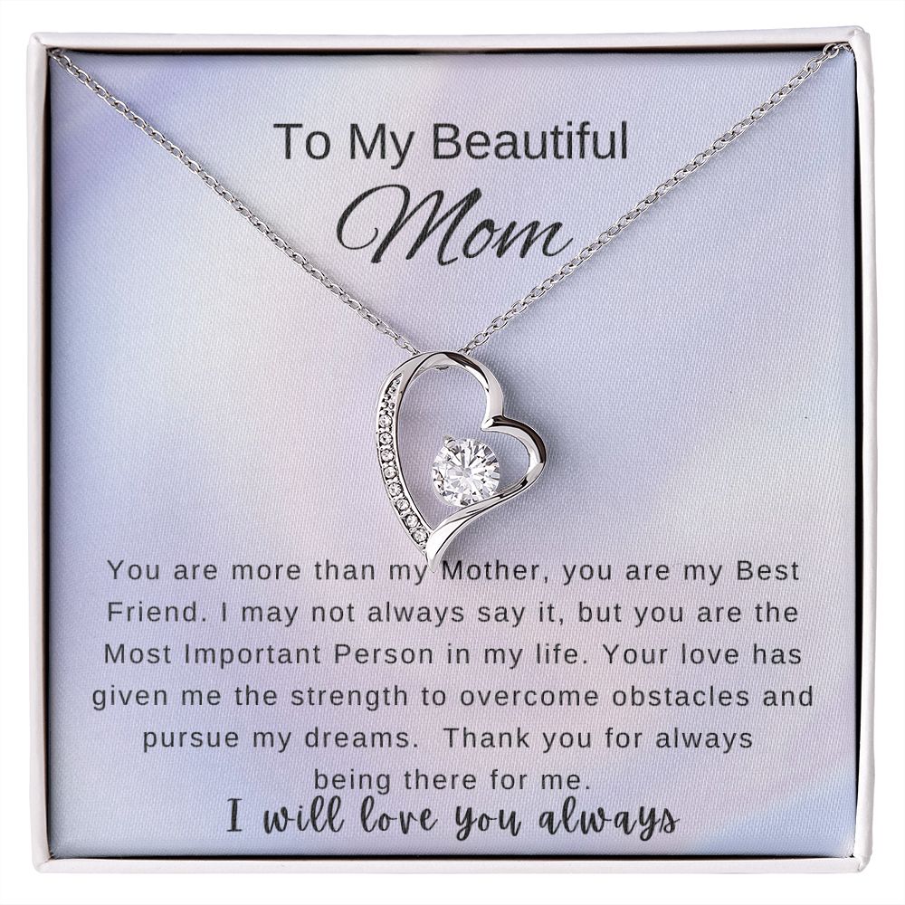 To my sales mother necklace