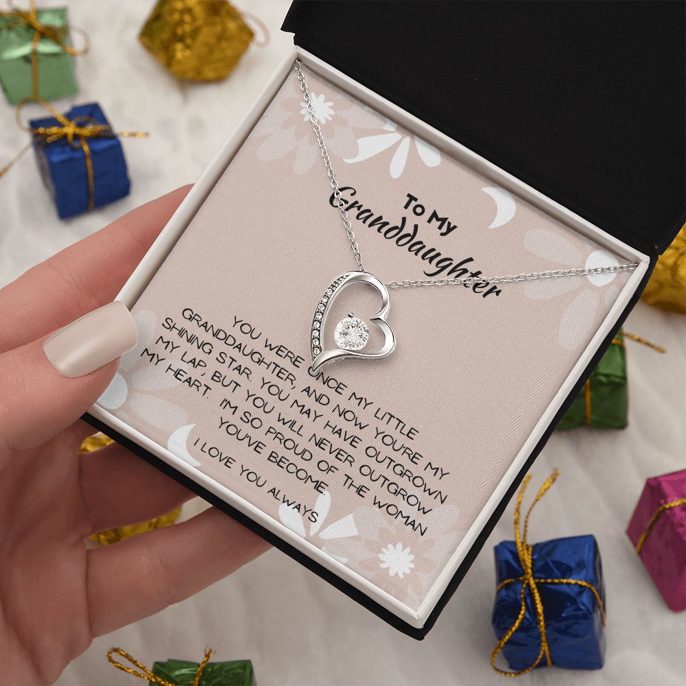 Gift for Granddaughter, Heart Necklace