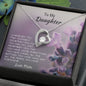 To My Daughter Love Mom, Forever Necklace