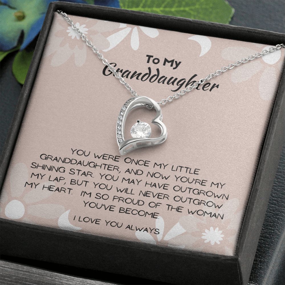 Gift for Granddaughter, Heart Necklace