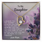 To My Daughter Love Mom, Forever Necklace