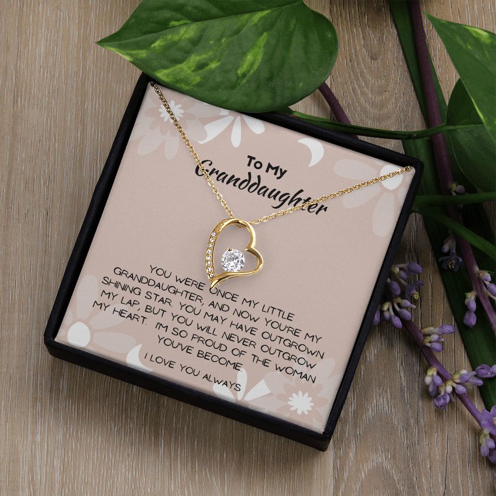 Gift for Granddaughter, Heart Necklace