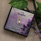 To My Daughter Love Mom, Forever Necklace